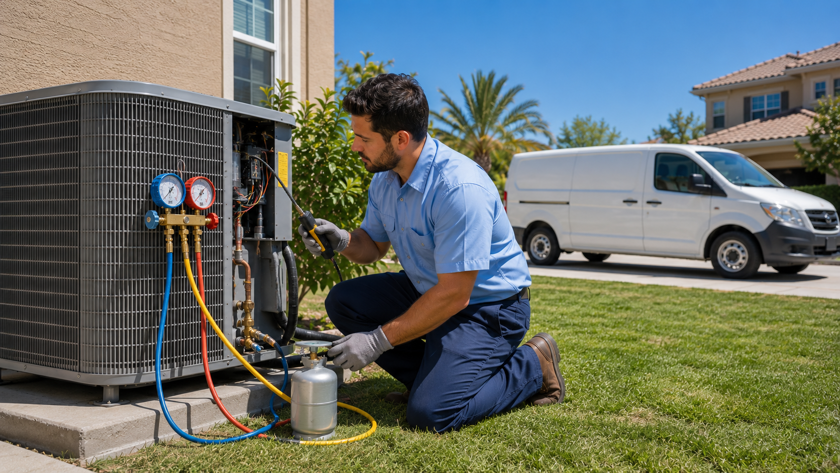AC Gas Top Up in Abu Dhabi - AC repair service 16
