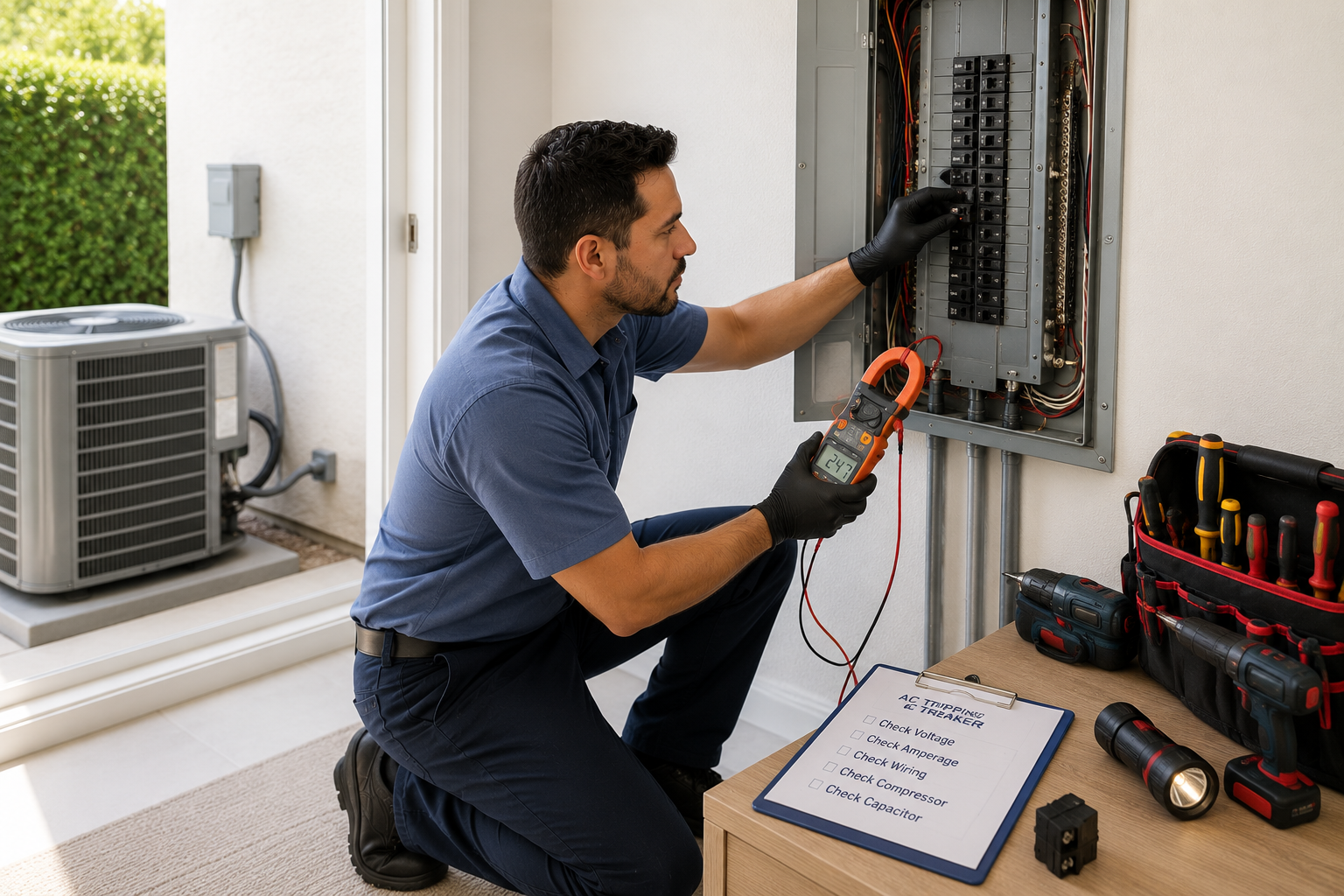 AC Tripping Breaker in Abu Dhabi - AC repair service 26